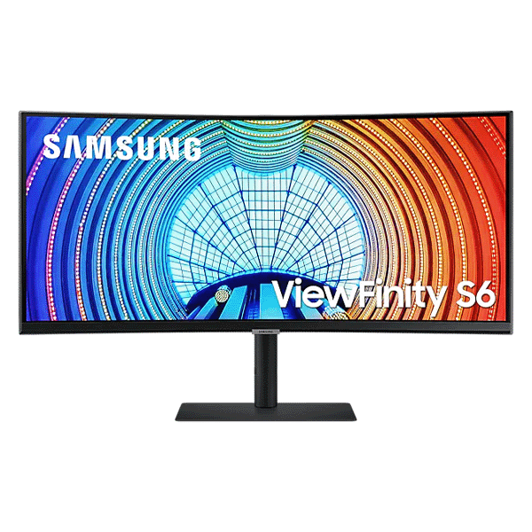 Samsung 34" Ultra WQHD Monitor with 1000R curvature, USB type-C and LAN port - LS34A654UXMXUE