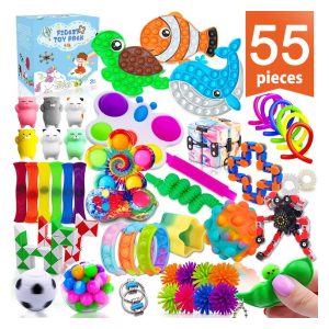 Buy new Kidzabi fidget toy 55 pack set for baby | PLUGnPOINT