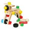 Kidzabi Wooden Nuts and Bolts Building Blocks Set 30 PCS for Kids - W03C012