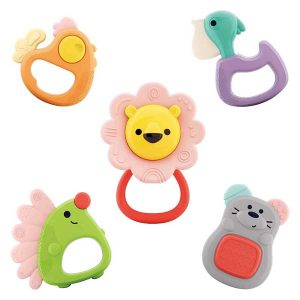 Teethers Rattles Sets 5 PCS | Baby Teethers Rattles Toy