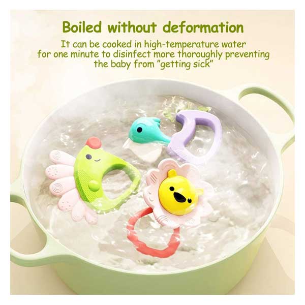 Kidzabi Baby Teethers Rattles Sets with Music for Babies - HL318A