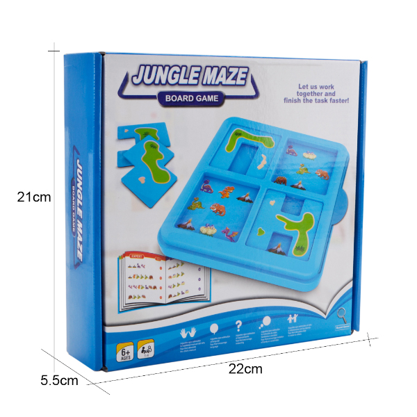 Kidzabi Jungle Maze Board Game Toy for Kids - ZM18014
