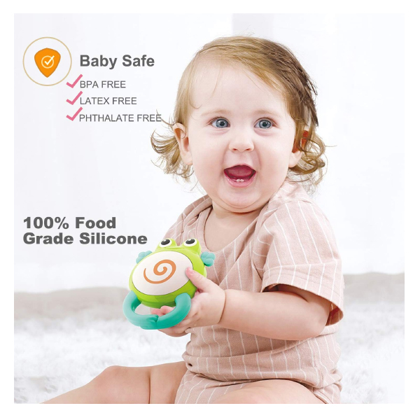 Kidzabi Baby Teethers Rattles Sets with Music for Babies - HL318BKidzabi Baby Teethers Rattles Sets with Music for Babies - HL318B