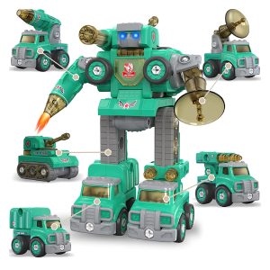 Kidzabi Peace Defender Robot Deformation Combine 5in1 Vehicles Toy for Kids - ECX20001
