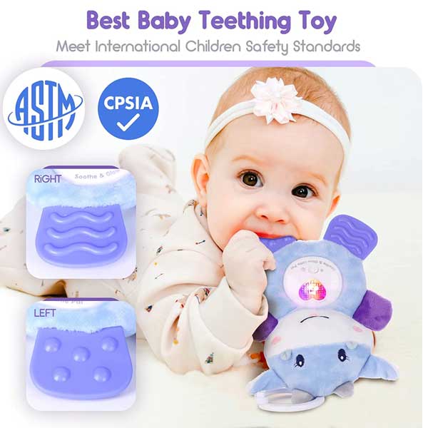 Kidzabi Musical Baby Teething Toy with Soft Light Cow Shaped For Babies - SLE20002