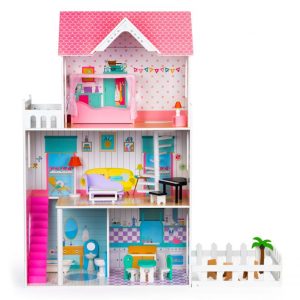 Doll House Play Set Toy | wooden doll house