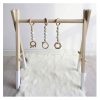 Kidzabi Wooden Play Gym with Hanging Toys for Kids - W08K174