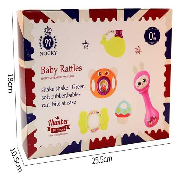 Developmental Baby Sensory Toys for Girls Boys - Teething Toys for Baby 0-3-6-9-12 Months - HS20001
