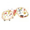 Kidzabi Wooden Track Train 70 PCS Pack Building Toy for Kids - W04C073