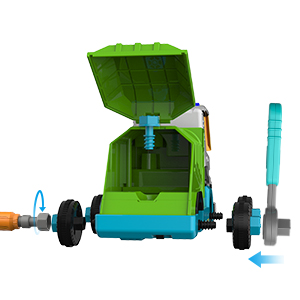 Kidzabi RC Garbage Truck Assembly Toy with Electric Drill for Kids - TOP20007
