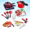 Kidzabi Kitchen Accessories Play Set Red Color for Kids - ZM20003