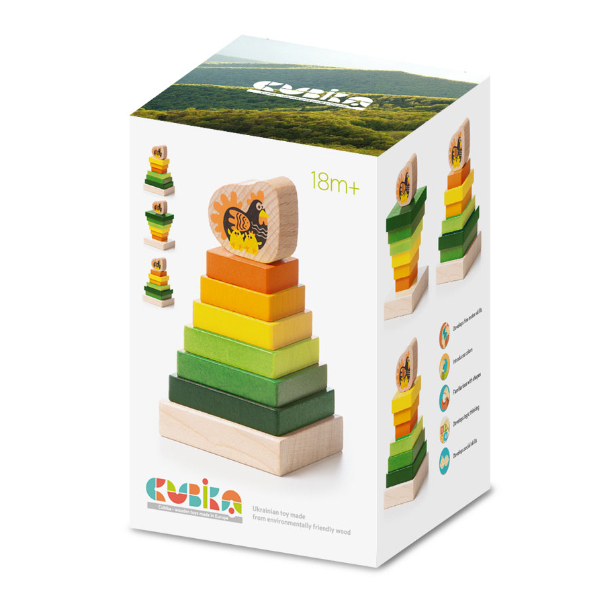 Cubika 15276 | Pyramid Tower Toy 