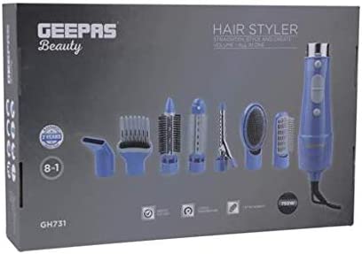Geepas GH731 | 8-In-1 Hair Styler 