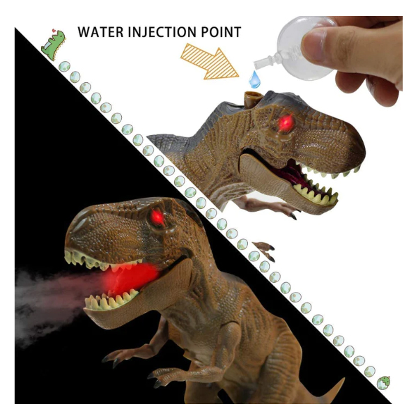 Kidzabi RC Dinosaur Toy LED Light Up Walking and Roaring for Kids - KLD20001