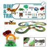 Kidzabi Dinosaur Track Cars Playset Toy for Kids 276 Pcs - TOP19058