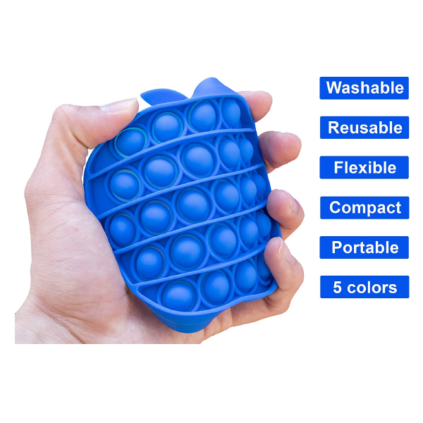 Kidzabi Push Pop Bubble Fidget Toy Apple Shape for Kids - LCGJ22012
