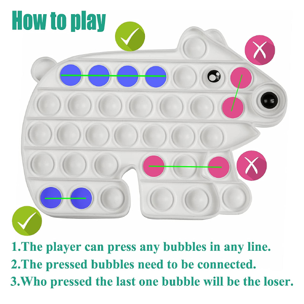 Kidzabi Push Pop Bubble Fidget Toy Polar Bear for Kids - LCGJ22028