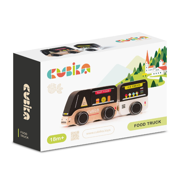 Cubika Food Truck Wooden Toy - 15542