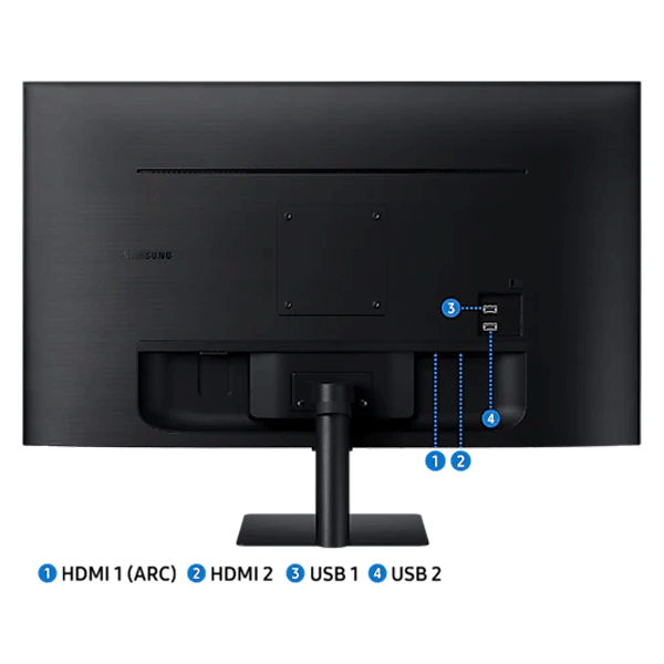 Samsung 27" Black Flat Monitor with Smart TV Experience - LS27BM500EMXUE