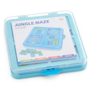 Kidzabi Jungle Maze Board Game New Series Funny and Challenging Jungle Maze Board Games with Answer for Families Adult Kids - ZM18014/42PCS