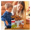 Kidzabi Electric RC Triceratops Dinosaur Toy with LED and Sound for Kids - HZ21001Brown
