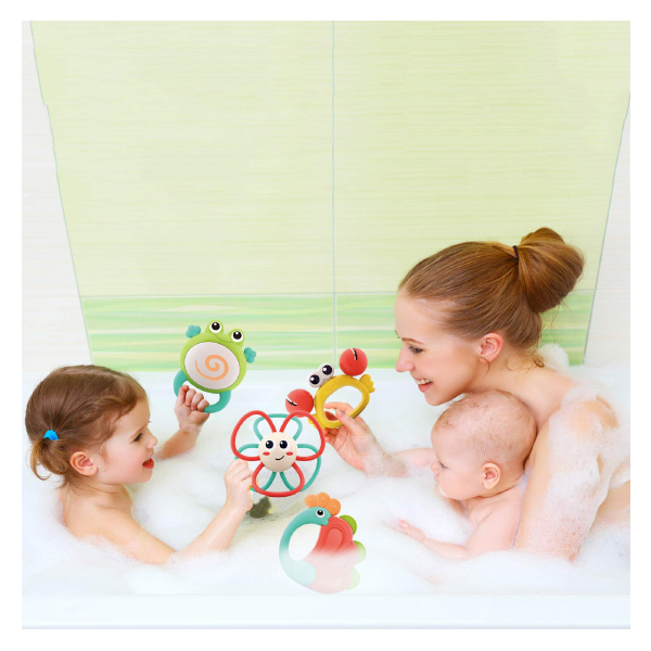 Kidzabi Baby Teethers Rattles Sets with Music for Babies - HL318B