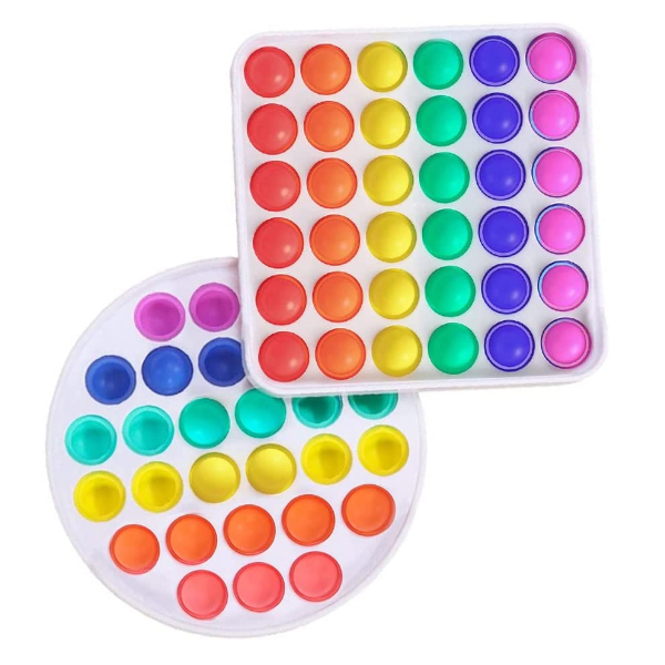 Kidzabi Push Pop Bubble Fidget Toy Round and Square Shape for Kids - LCGJ22014