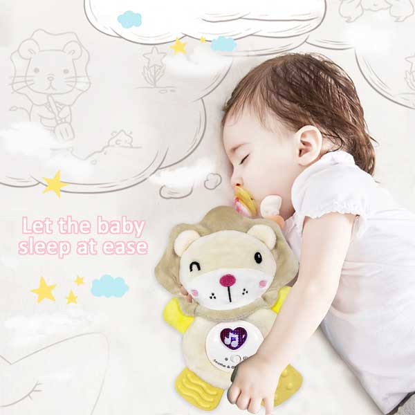 Kidzabi Musical Baby Teething Toy with Soft Light Yellow Cow For Babies - SLE20001