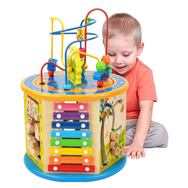  Activity Cube Toy | wooden toy activity cube