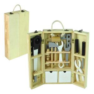 Kidzabi Wooden Suitcase Workshop DIY Tools for Boys - W03D103C