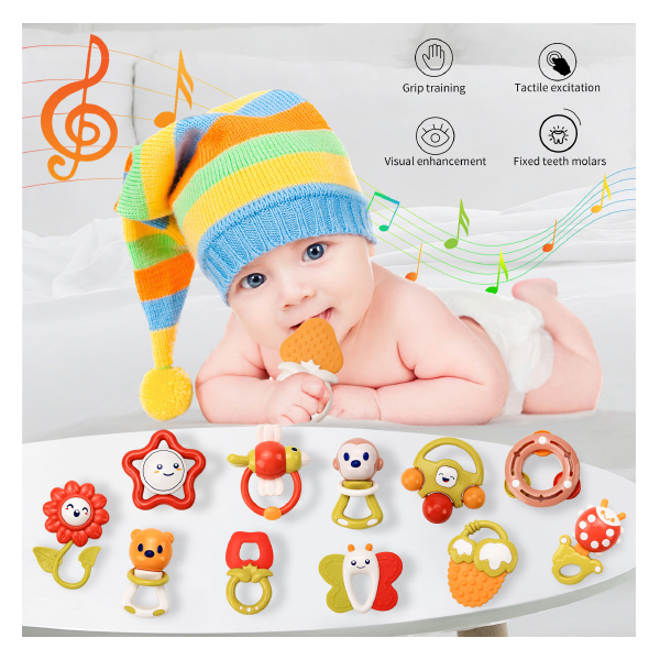 Baby Teethers Rattles | Teethers Rattles Toy 