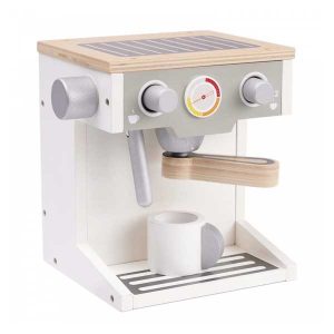 Kidzabi Wooden Coffee Maker Playset Toy For Kids - W10D134