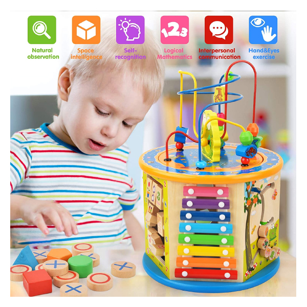 Kidzabi 8in1 Activity Cube Toy for Kids - W11B153