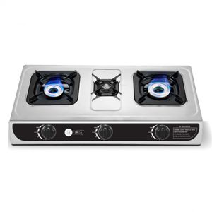 Buy best three burner gas stove stainless steel | PLUGnPOINT