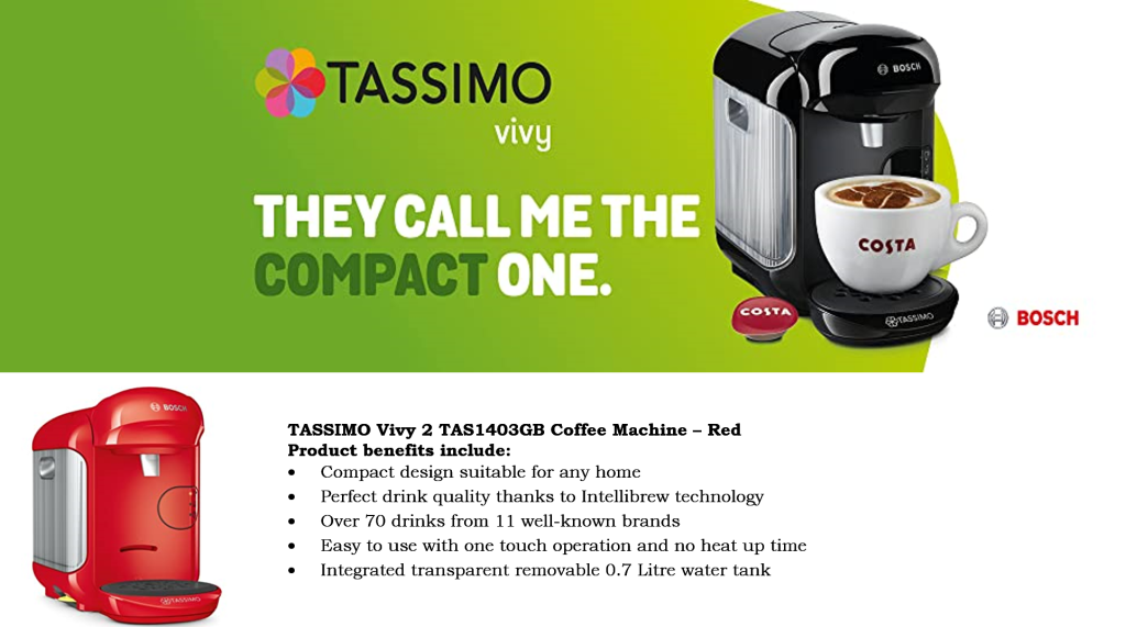 Bosch Coffee Maker TAS1403GB plugnpoint