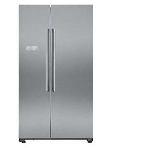 Siemens Freestanding Side By Side Refrigerator, Inox, 616 Litres - KA93NVL30M