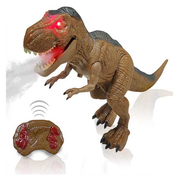 Kidzabi RC Dinosaur Toy LED Light Up Walking and Roaring for Kids - KLD20001