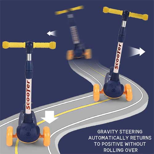 Kidzabi 3 Wheels Kick Scooter for Kids - DML-106