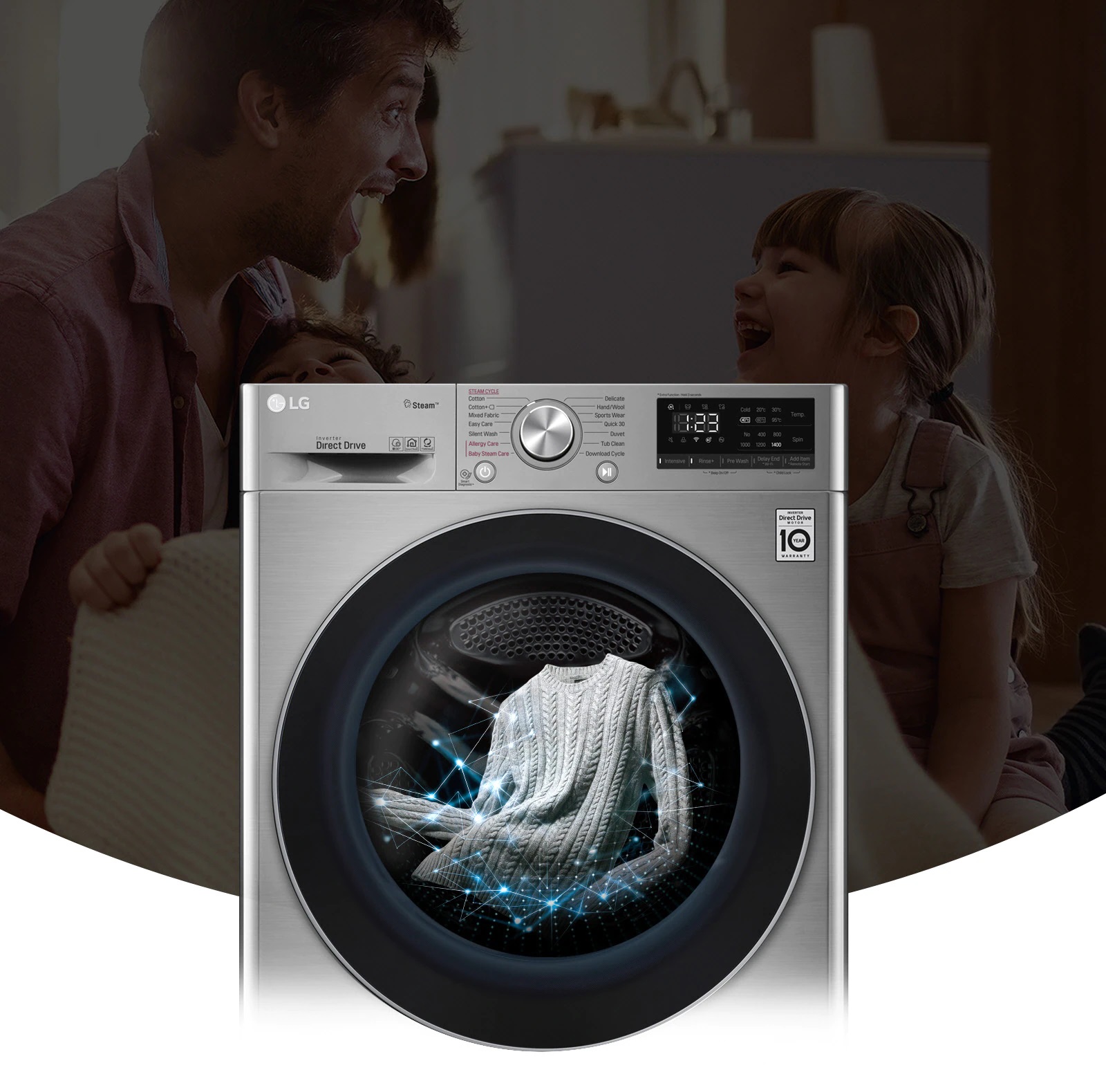LG F4V5RGP2T | Front Load Washer Dryer 