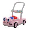 Kidzabi Push Along Baby Walker with Music Melody for Kids Colors (Pink/Blue) - FMR-108