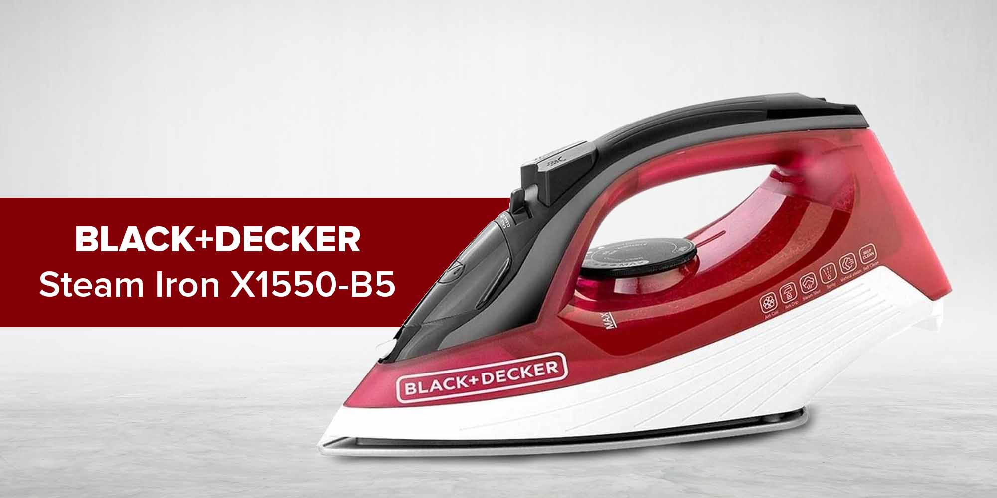 Black & Decker X1550-B5 | Black & Decker Steam Iron 