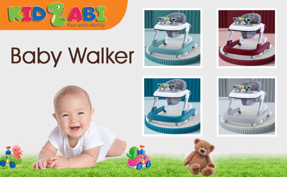 Kidzabi 2in1 Baby Walker for Kids with Toy - SH-805