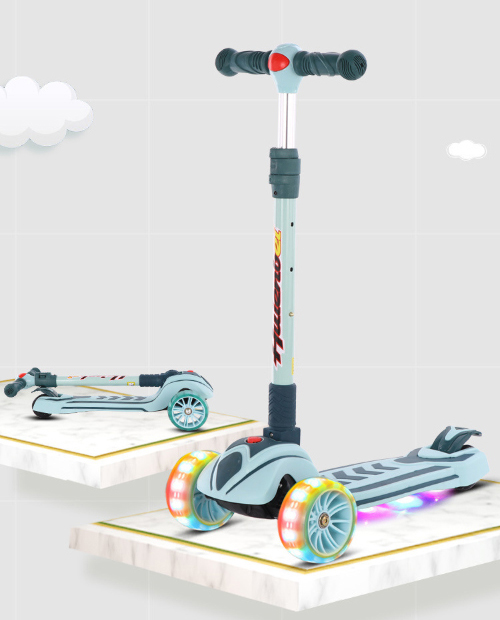 Kidzabi 3 Wheel Kick Scooter with Led Lights for Kids – HMF-5199