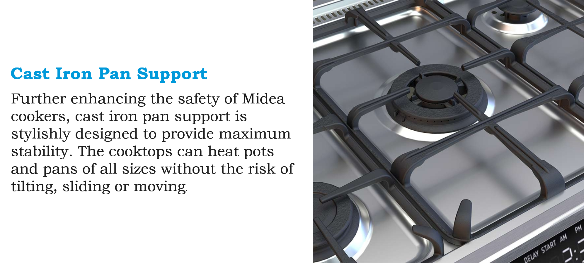 Midea LME95028FFD | Gas Cooker 