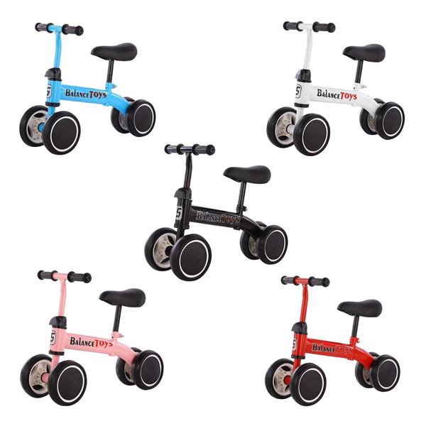 Kidzabi 4-Wheel Balance Bike No Pedal for Kids - LD-001