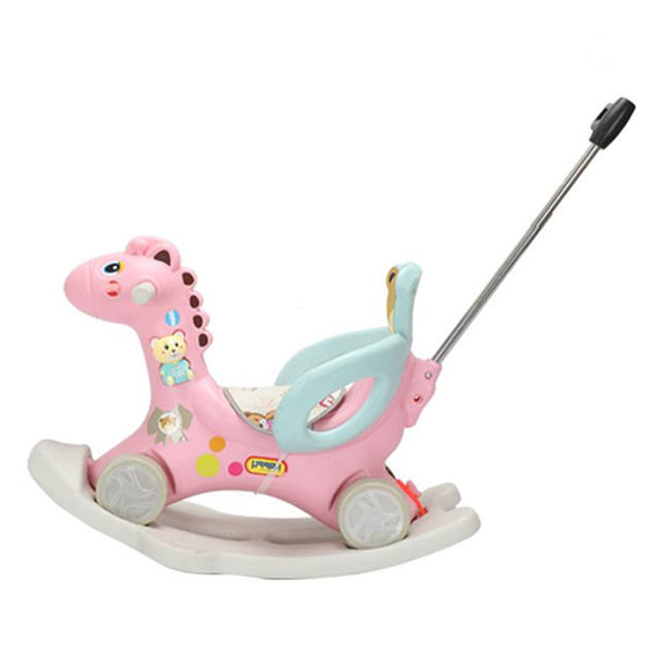Kidzabi 4 Wheel Baby Riding Toy Horse with Stand for Kids – HPH-8188