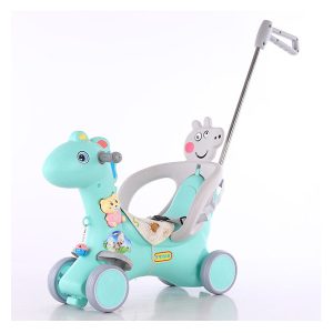 Kidzabi Plastic Baby Riding Horse Rider with Stand Toy for Kids, Colors (Blue/Pink) – HPH-818