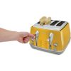 De'Longhi Icona Capitals 4-Slice Toaster 1800W, Yellow - CTOC4003.Y