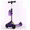 Kidzabi Foldable 3 Wheel Kick Scooter For Kids Red/Purple - DML-007