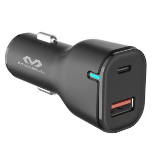 Miccell Car Charger With Light PD 20W+QC 3.0 - VQ-C08